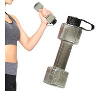 Taza De Viaje Con Mancuernas, Jarra De Agua Con Mancuernas, Botella Con Mancuernas Para Viajes, Jarra De Agua TravelBarbell De 700 Ml, Botella De Agua De Entrenamiento Para Deportes, Gimnasio, Yoga, C