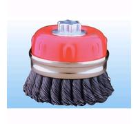 Taza Trenzada TT Diam. 125 Acero Gris 0,80 Rosca M14