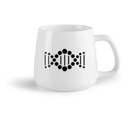 Tazas de café de cerámica blanca Centro de Medicina Molecular Helix Dna （14oz/400ml） Regalo divertido para amantes del café, mejores amigos del trabajo, compañeros de trabajo y amigos