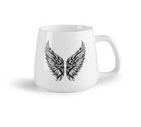 Tazas Grandes para Té, Café y Chocolate Caliente ala de ángel （14oz/400ml） El mejor regalo para una bebida matutina, bodas, cumpleaños, regalos para mujeres, Día del Padre, madres, niñas y niños