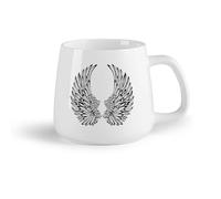 Tazas Grandes para Té, Café y Chocolate Caliente Alas de ángel （14oz/400ml） El mejor regalo para una bebida matutina, bodas, cumpleaños, regalos para mujeres, Día del Padre, madres, niñas y niños