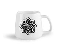 Tazas Grandes para Té, Café y Chocolate Caliente símbolo de yoga （14oz/400ml） El mejor regalo para una bebida matutina, bodas, cumpleaños, regalos para mujeres, Día del Padre, madres, niñas y niños