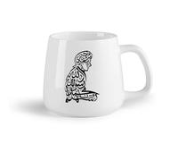 Tazas Grandes para Té, Café y Chocolate Caliente Tatuaje árabe （14oz/400ml） El mejor regalo para una bebida matutina, bodas, cumpleaños, regalos para mujeres, Día del Padre, madres, niñas y niños