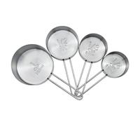 Tazas Medidoras - Juego De 4 Piezas Con Doble Escala, Medidores Apilables Para Cocina Y Repostería, Utensilios Para Ingredientes Secos Y Líquidos, Harina, Azúcar, Leche, Café, Arroz