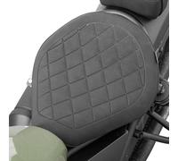 TAZGANTAX Coussin de siège de passager arrière + coussin de siège de conducteur avant pour H-onda Rebel CMX 300 CMX 500 Rebel 300 Rebel 500 2017-2022 (Siège du conducteur avant - Noir)