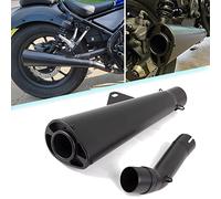 TAZGANTAX Moto Acier Inoxydable Tuyau D'échappement Silencieux Pointe Queue Lien D'échappement Midpipe Système Complet Silencieux Tuyau D'échappement Silencieux pour CMX 500 Rebel 2017-2022
