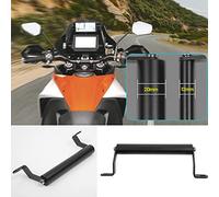 TAZGANTAX Moto Acier Noir Support de Navigation GPS Support de Téléphone Compatible avec K-TM 1290 Super ADV. Barre GPS S/R 1290 Super Adventure S 2018 2019 2020 2021 2022 2023(20MM)
