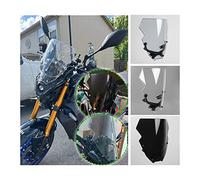 TAZGANTAX Pare-Brise à Double Bulle Pare-Brise déflecteur de Vent visière Compatible avec MT09/FZ09 MT-09/FZ-09 2021 2022 Accessoires de Moto (Fumée)