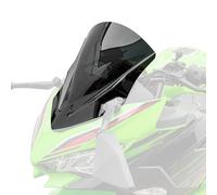 TAZGANTAX Pare-brise de moto pare-brise carénage avant pare-brise déflecteur de vent pare-brise Parebrise visière Compatible avec Ninja 400 Ninja 250 2018 2019 2020 2021 2022 2023(Fumée)