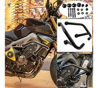 TAZGANTAX Pare-Moteur en Acier Noir Crash Bar Compatible avec MT09 FZ09 MT FZ 09 2015 2016 2017 2018 2019 2020 Protection de Cadre en Chute latérale pour pièce MT-09 FZ-09 Pare-Chocs Moteur