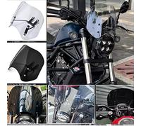 TAZGANTAX Pièces de Modification de Pare-Brise de Moto Déflecteur de Vent de Pare-Brise Compatible avec Ho-NDA Rebel CMX 300 CMX 500 2017 2018 2019 2020 2021 2022 (Fumée)