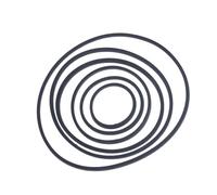 TAZIZI Assortiment d'entretien entraîné par courroie | Lot de 30 courroies de rechange carrées en caoutchouc, tailles assorties, section 2 mm, circonférence pliée de 40 à 145 mm