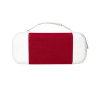 TAZIZI Étui de rangement pour clavier 68 Compact Rouge et blanc | Sac de rangement en EVA avec poches en maille et poignée supérieure pour 68 planches de mise en page et un