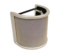 TAZIZI Filtre anti-vent en maille métallique pour microphone Doré | Accessoires de micro, housses de protection pare-brise en métal pour microphone portatif