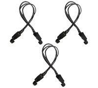 TAZIZI Lot de 3 tendeurs robustes avec crochet pour vélo, 45 cm | Tendeurs élastiques Enduring avec crochet pour bagages de vélo, moto, extérieur, camping, bagages, vélo