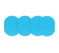 TAZIZI Lot de 4 coussins de chaise en mousse EVA de forme ovale, idéal pour terrasse et piscine