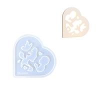 TAZIZI Moules en silicone creux en forme de cœur papillon F
