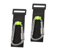 TAZIZI Mousqueton en alliage d'aluminium monté sur sangle pour scooter de | Accessoire de transport deux pièces réfléchissant pour ranger les petits sacs sur les itinéraires urbains