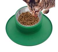 Tazón de Agua para Mascotas Antivuelco - Comederos de Silicona y Acero Inoxidable Antideslizante, Tazón para Cachorros a Prueba de Derrames | Perros Gatos Mascotas Agua Comida Intérieur Viaje