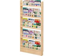 Tazyee Étagère pour Enfants - Bibliothèque Verticale Slim, Étagères en Bois à 2-8 Niveaux pour Chambre, Salon, Bureau à Domicile, Rangement Derrière la Porte Five-Layer W:31in/80cm