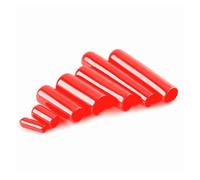 TAZYYZUU Joints en Caoutchouc, Embouts De Manchon Silicone, Câble, Ensemble Couvercles Bouchon Fil, Tube Anti-poussière PVC(Red,2.0 MM-20 PCS)