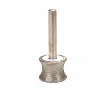 TAZYYZUU Meule Abrasive diamantée concave for Verre, forets Ronds de 2 à 12 mm for Bracelet, Bague, Sculpture sur Jade, Polissage(12mm,Grit 400)