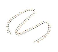 TAZYYZUU Porte-Lunettes Chaîne de Lunettes Soleil rétro littéraire en Diamant coloré, Accessoires Suspendus au Cou