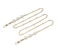 TAZYYZUU Porte-Lunettes Collier en chaîne de Perles Forme cœur, Lunettes, Bracelet galvanisé(D)