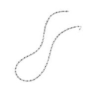 TAZYYZUU Porte-Lunettes Pendentif de Lunettes Soleil en Perles, Corde, chaîne tempérament féminin, Accessoires cuivre(Gray)