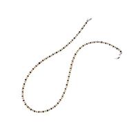 TAZYYZUU Porte-Lunettes Pendentif de Lunettes Soleil en Perles, Corde, chaîne tempérament féminin, Accessoires cuivre(White-Patch Five-Pointed Star4)