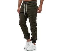 Tazzio 16610 Pantalon Cargo Jogging, pour Homme, Coupe Classique, Kaki, XXL