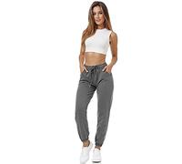 Tazzio F300 Pantalon de jogging pour femme Coupe droite, anthracite, M