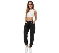 Tazzio F300 Pantalon de jogging pour femme Coupe droite, Noir , XL