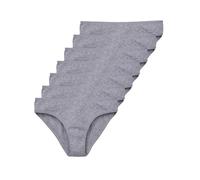 Tazzio F901 Lot de 7 slips pour femme en coton, gris, M