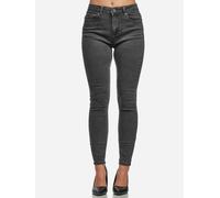 Tazzio Pantalon en jean pour femme Taille haute Denim Coupe slim Skinny F101, anthracite, 38