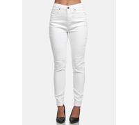 Tazzio Jean pour femme - Taille haute - Coupe ajustée - F101, Blanc., 50