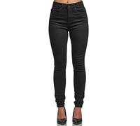 Tazzio Jean pour femme - Taille haute - Coupe ajustée - F101, Noir , 46