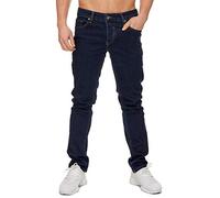 Tazzio Jean slim fit pour homme - Bleu foncé - Stretch Designer - M533-8 - Bleu - 33 W/36 L