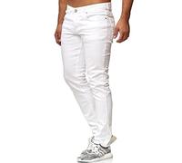 Tazzio Jean slim fit pour homme stretch 16533, Blanc., 40W x 36L