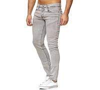 Tazzio Jean slim fit pour homme stretch 16533, gris, 42W x 32L