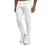 Tazzio Jeans 165251 Pantalon en jean stretch pour homme, Blanc., 33W x 34L