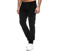 Tazzio Jeans 165251 Pantalon en jean stretch pour homme, Noir , 30W x 32L
