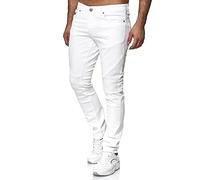 Tazzio Jeans Biker en Denim pour Hommes - Look Destroy - Slim Fit