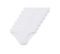 Tazzio Lot de 7 slips pour femme en coton F900, Blanc., L