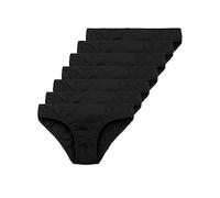 Tazzio Lot de 7 slips pour femme en coton F900, Noir , XXL