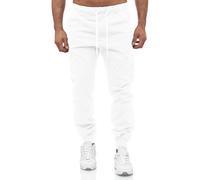 Tazzio 16610 Pantalon cargo jogging, pour homme, coupe classique, Blanc., XL