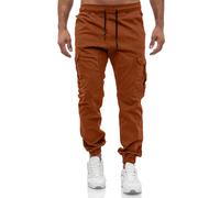 Tazzio 16610 Pantalon Cargo Jogging, pour Homme, Coupe Classique, Camel, S
