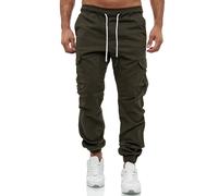 Tazzio 16610 Pantalon Cargo Jogging, pour Homme, Coupe Classique, Kaki, XL