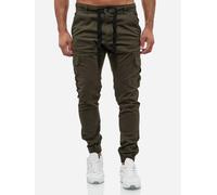 Tazzio 18525 Pantalon cargo pour homme Coupe droite - Vert - W46