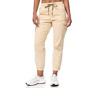 Tazzio Pantalon Cargo pour Femme Coupe Droite F600, Beige, S